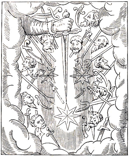 Рис. 72. Комета 1527 г. в представлении современников